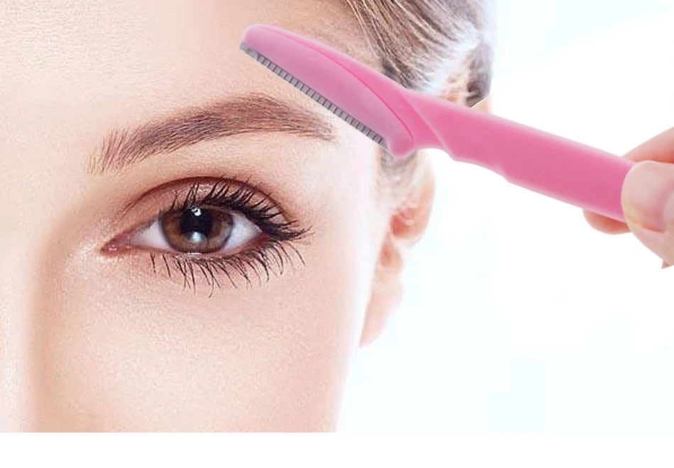 5/10/15Pcs Eyebrow Trimmer Makeup Tools Safe Eye Brow Razor Face Body Hair Removal Shaver Blades Woman Eyebrows Shaping Knife