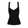HQBORY White Sexy Lady Spaghetti Strap Elastic Knitted Bandage Long Top Criss Red Black Bodycon Tight Vest XL Yellow Camis