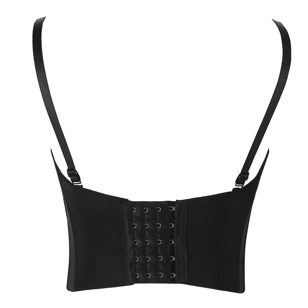 Irene Tinnie Hand-Made Pearls Jewel Diamond Bralet Women Bustier Bra Wedding Party Night Club Corset Cropped Top Vest Plus Size
