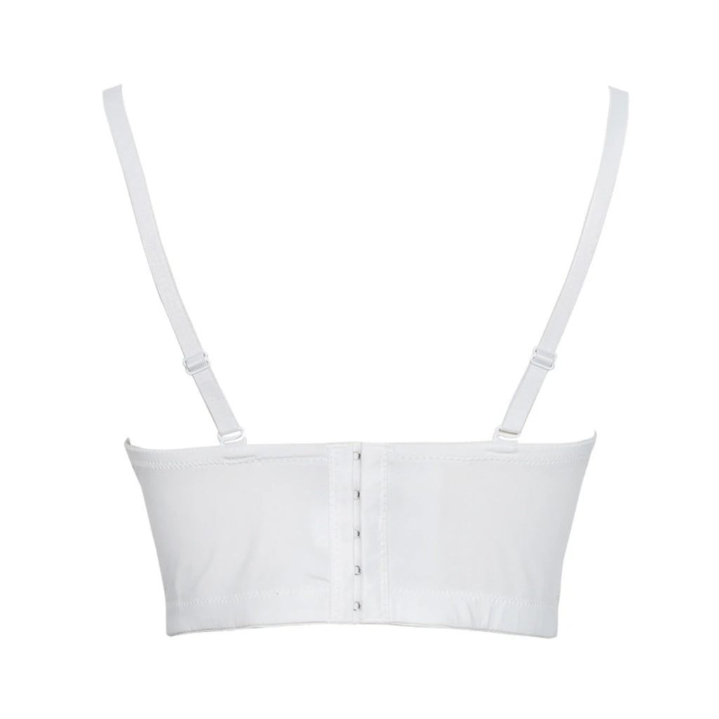 Irene Tinnie Hand-Made Pearls Jewel Diamond Bralet Women Bustier Bra Wedding Party Night Club Corset Cropped Top Vest Plus Size