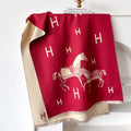 Jacquard Landscape Painting Imitation Cashmere Scarf for Women's Office Air-Conditioned Room Thickeneded Warm Long Trendyy Hot Style Scarf