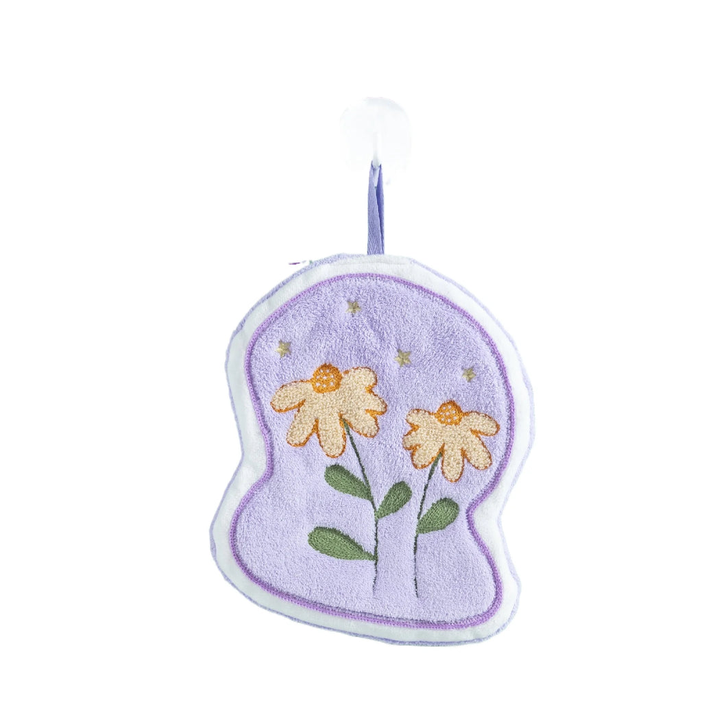 1PC The Flower Shape Is Not Smelly or Moldy The Hand Towel Can Be Hung The Thickened Absorbent Coral Velvet Small Square Towel