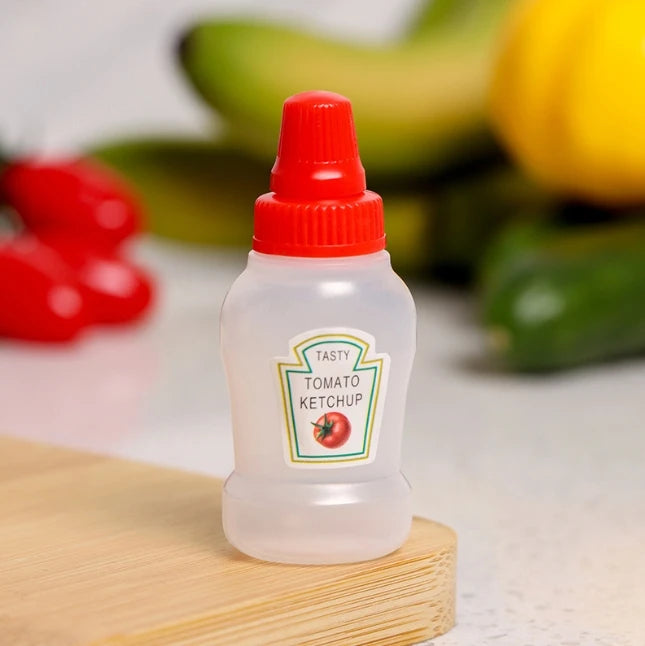 Mini Tomato Ketchup Bottle Portable Small Sauce Container Salad Dressing Pantry S For Bento Box Household Plastic Gravy Boat