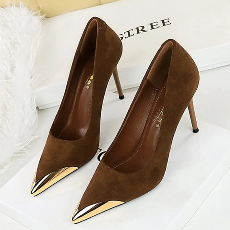 BIGTREE 2026 Spring Autumn Pointed Toe Leopard Woman Pumps Thin Heels Fashion Party Ladies Shoes Zapatillas De Mujer