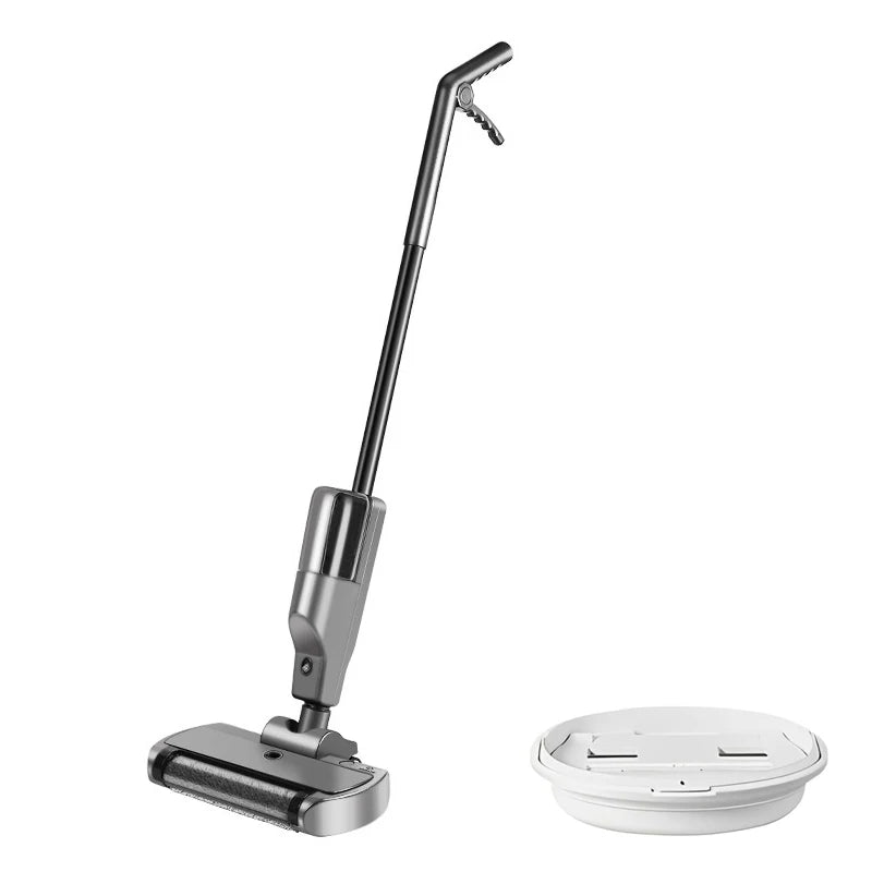 Handheld Cordless Hard Floor Sweeper Vacuum Cleaner Wireless Electric Mop Cleaner Automatic  2 in 1 Wet & Dry Home Cleaner