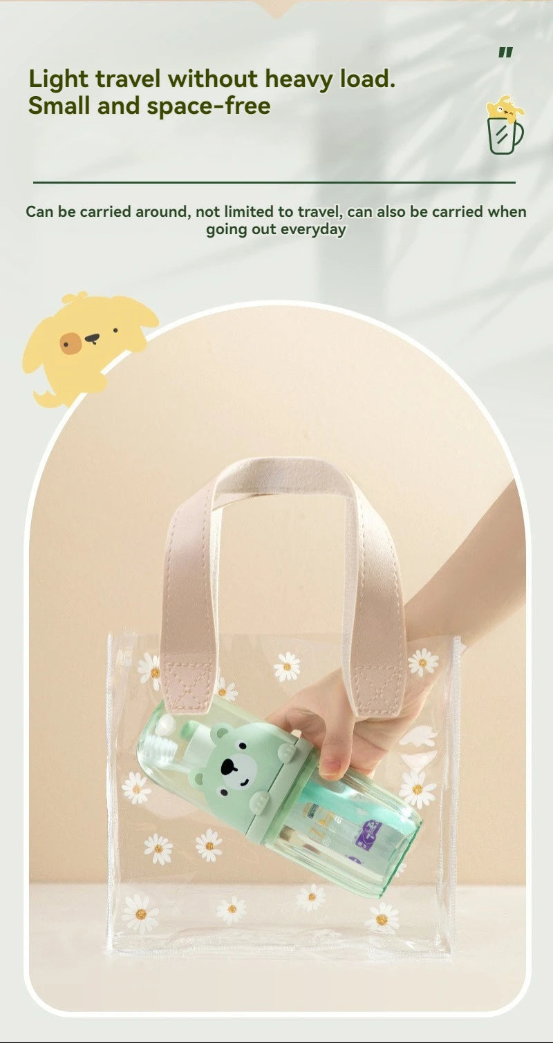 Creative Cartoon Toothbrush Storage Box Children's Set Travel Mouthwash Cup Portable Home Washing and Toothpaste Storage