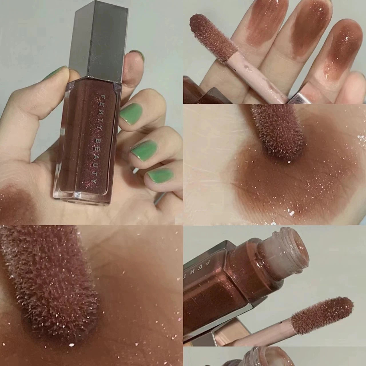 Fenty Beauty Gloss Bomb Lip Glaze Multi-color Moisten Shine Glitter Lip Plumper Makeup Beginner Liquid Lipstick Makeup Cosmetics