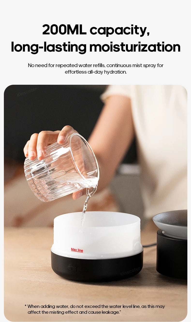 Ultra Quiet Mist Spray Surge Aromatherapy Diffuser with Colorful Lighting Essential Oil Humidifier Sprayer for Home Room Office