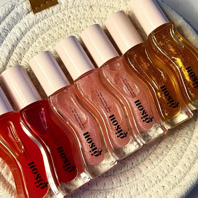 2025 Original Gisou Honey Watermelon Strawberry Essence Lip Oil Moisturizing Reduce Lip Lines Exfoliating Liquid Lip Gloss Care