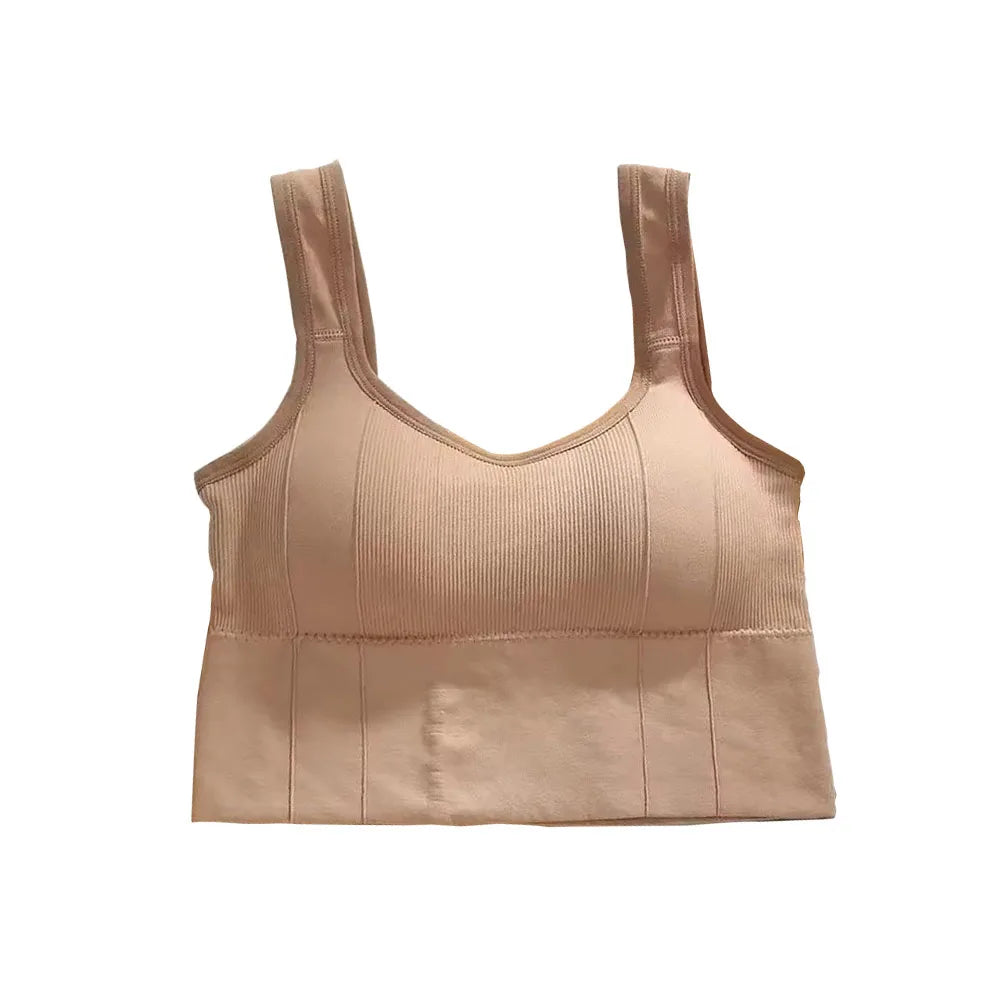 1PCBreathable Sports Bra Anti-Sweat Fitness Top Women Seamless Yoga Bra Shockproof Crop Top Push Up Sport Bra Gym Workout Top
