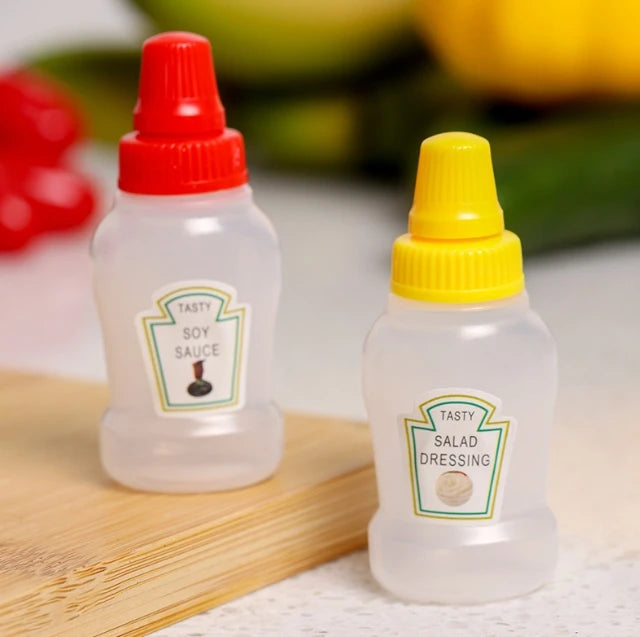 Mini Tomato Ketchup Bottle Portable Small Sauce Container Salad Dressing Pantry S For Bento Box Household Plastic Gravy Boat