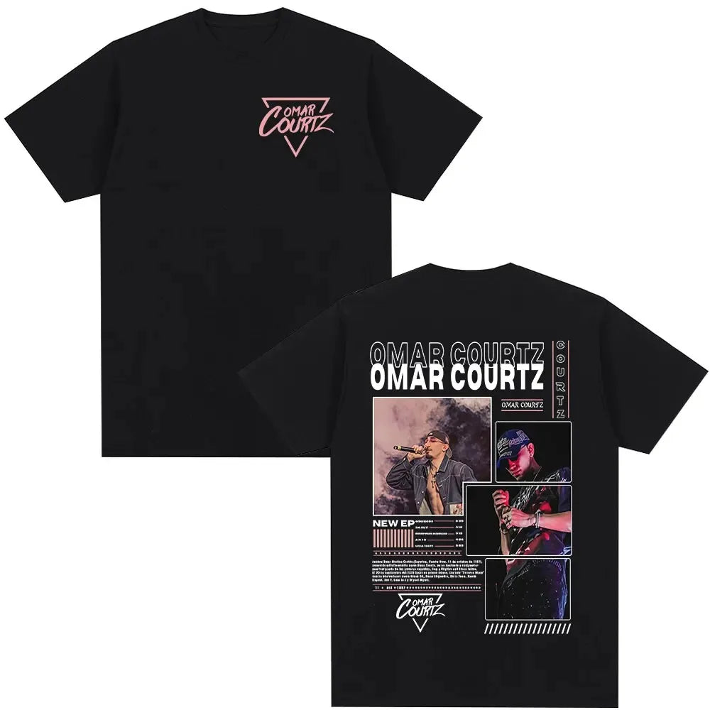 Omar Courtz Primera Musa Album Tour Merch T Shirt Men Women Clothing Hip Hop Fashion T-shirt Casual Cotton Short Sleeve T-shirts