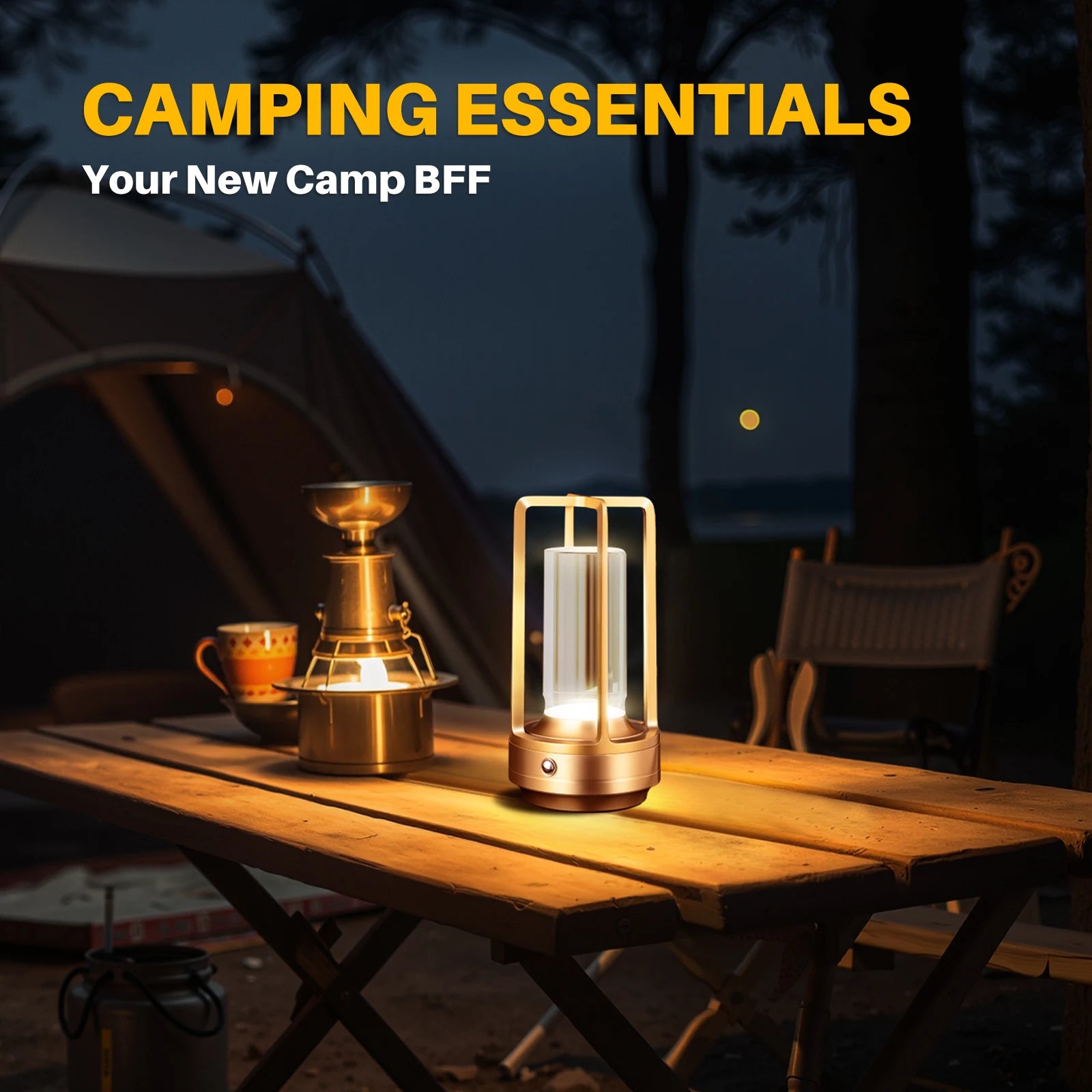 GGbingo Cordless LED Table Lamp, Rechargeable Creative Atmosphere Light for Desk, Camping, Restaurant & Bedside
