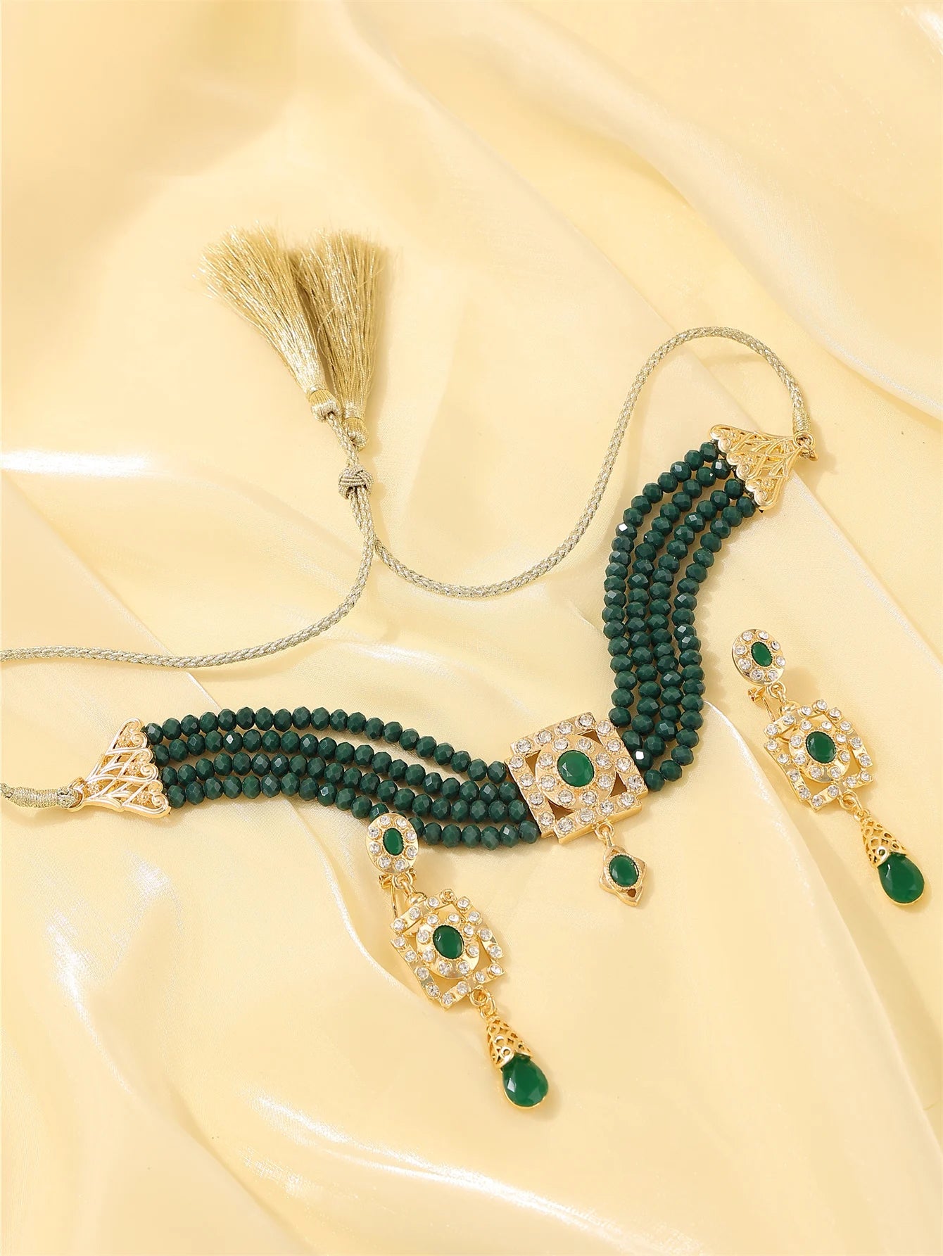 Moroccan ladies' popular crystal sets, Bohemian style, bridal wedding banquet accessories, ladies' gifts