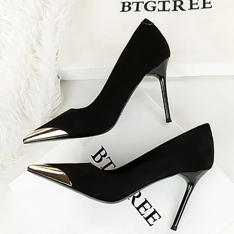 BIGTREE 2026 Spring Autumn Pointed Toe Leopard Woman Pumps Thin Heels Fashion Party Ladies Shoes Zapatillas De Mujer