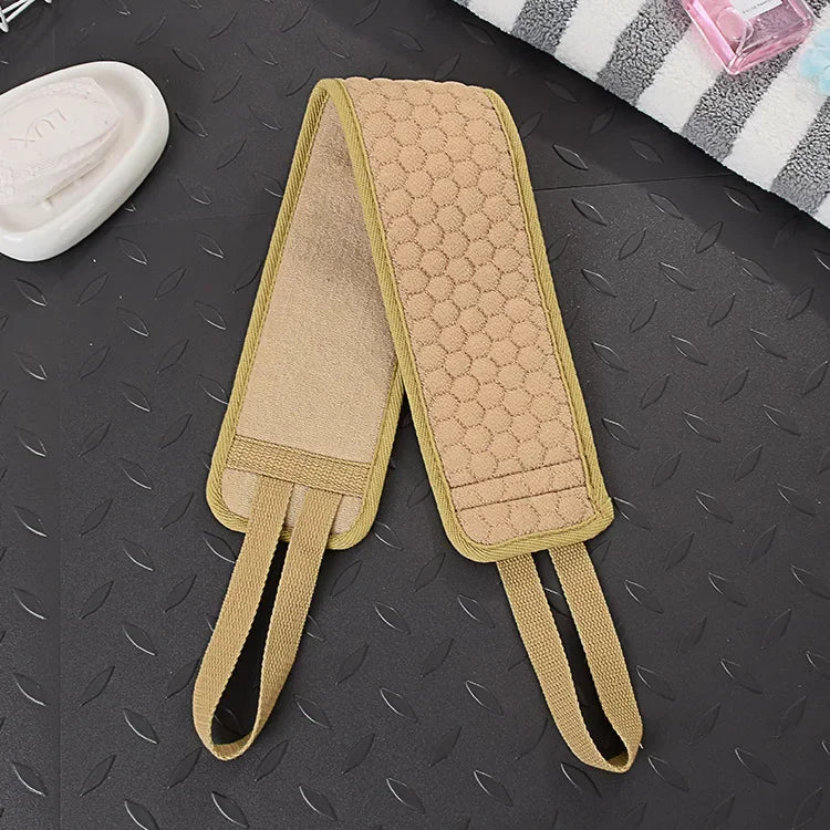 Shower Exfoliating Back Scrubber Bath Belt Towel Ball Glove Deep Mud Clean Korean Body Washcloth Japanese Rear Scrub Pull Strap