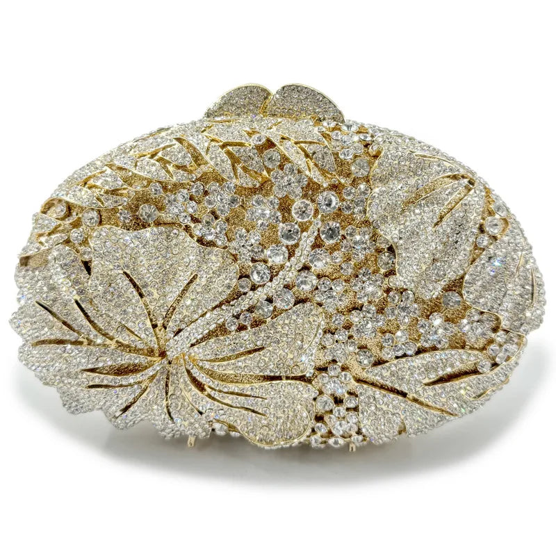 Blue/Yellow/White Multicolored Diamond Crystal Clutch Rhinestone Women Clutches High Quality Phone Wallet Best  Party Purse Bag