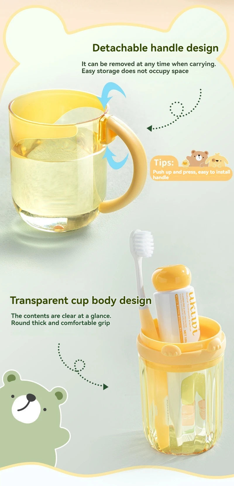 Creative Cartoon Toothbrush Storage Box Children's Set Travel Mouthwash Cup Portable Home Washing and Toothpaste Storage