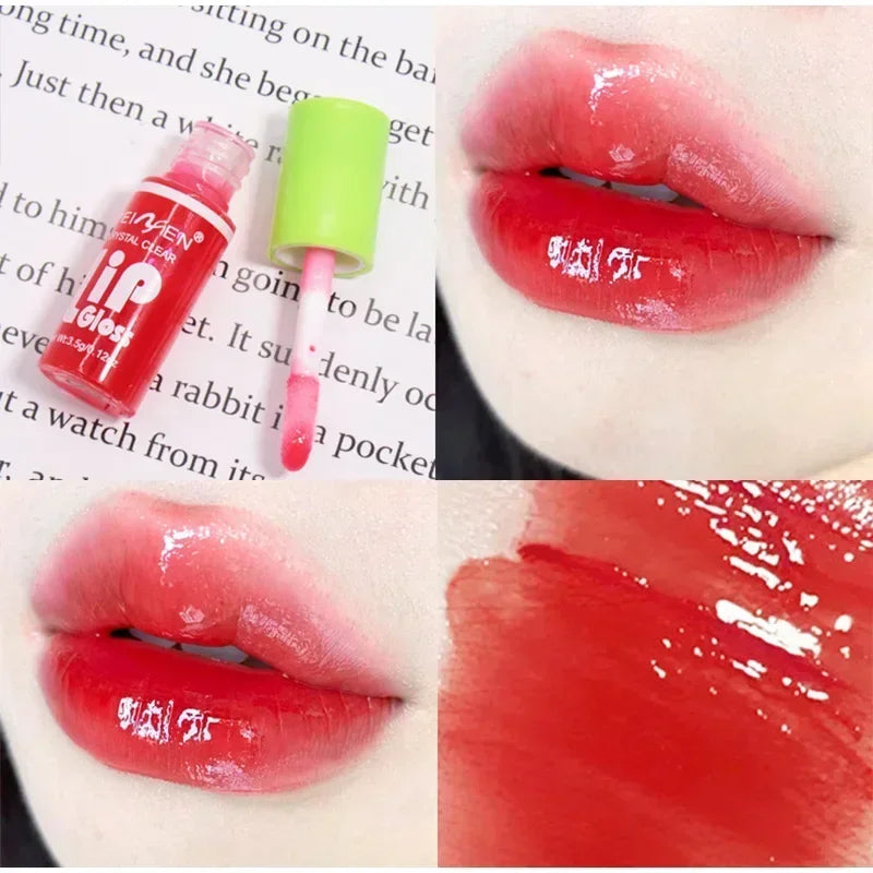 6Pcs Water Glow Jelly Moisturizing Lip Gloss Set Transparent Lip Glaze Oil Hydrating Lip Plumper Liquid Lipstick Lips Cosmetic