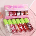 6Pcs Water Glow Jelly Moisturizing Lip Gloss Set Transparent Lip Glaze Oil Hydrating Lip Plumper Liquid Lipstick Lips Cosmetic