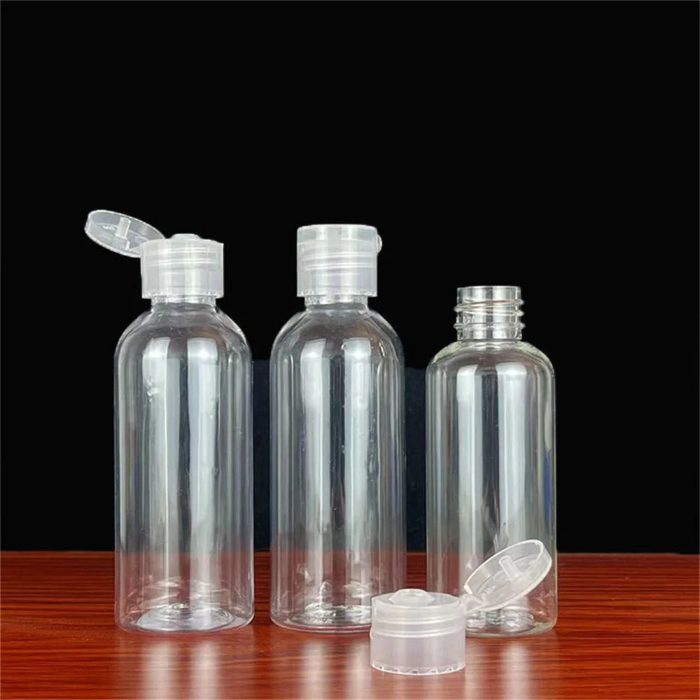 10-100ml Travel Bottles Refillable Transparent Plastic Bottle Empty Shampoo Dispenser Multi-use Travel Container For Cosmetics
