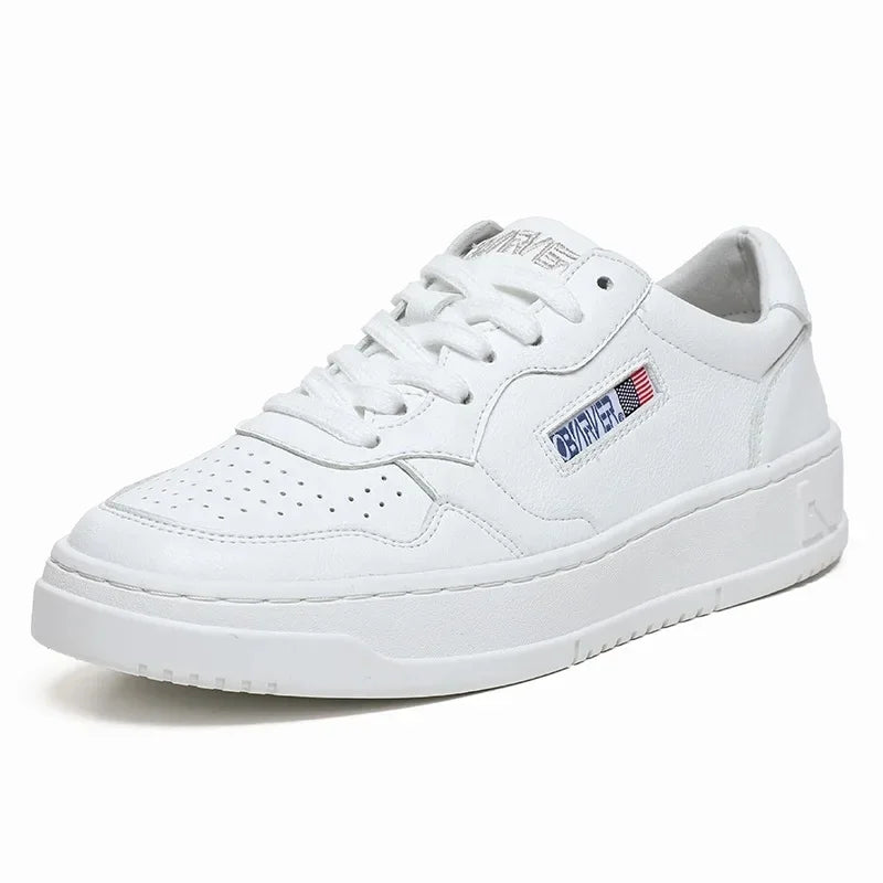 Vintage Leather Casual Shoes Thick Bottom Breathable Women's Sneakers Small to Large Size Options Grape Mom's Retro Shoes