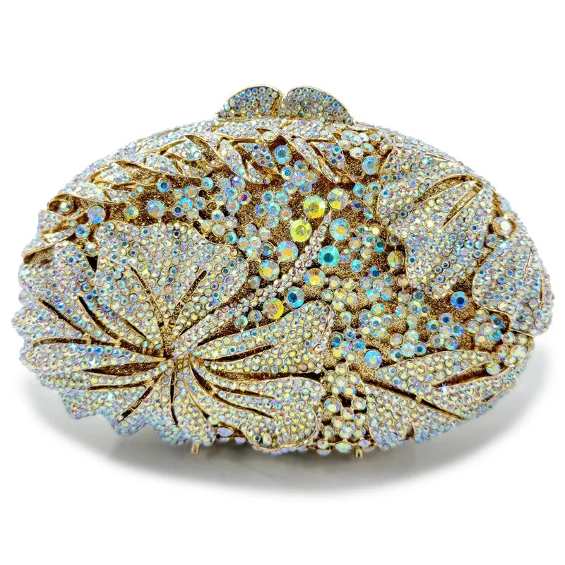Blue/Yellow/White Multicolored Diamond Crystal Clutch Rhinestone Women Clutches High Quality Phone Wallet Best  Party Purse Bag