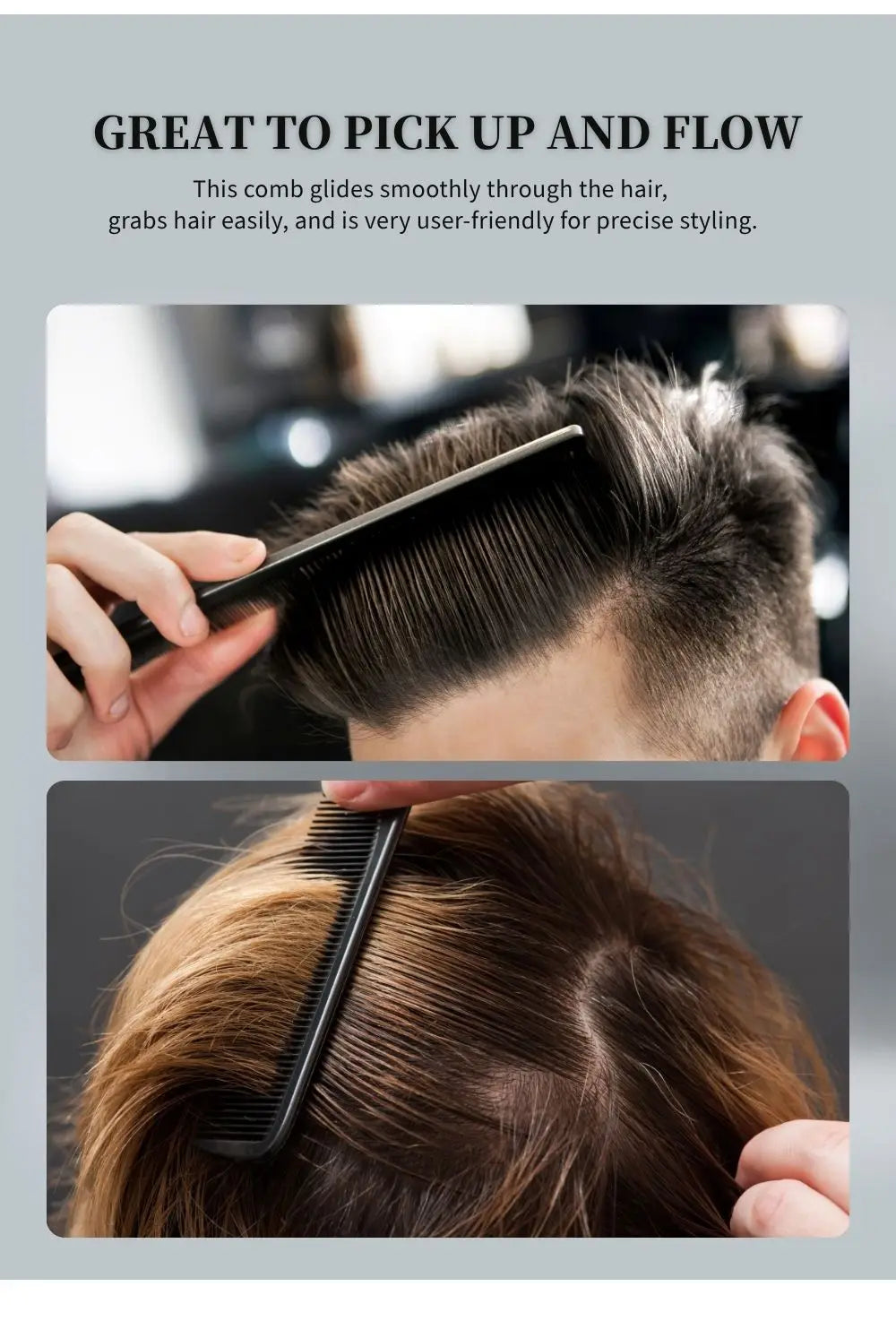 1/5PCS Barber Side Corners Fade Combs Pro Tapered Haircut Combs For Men Women Heat Resistant Smooth Hair Comb Styling Tools