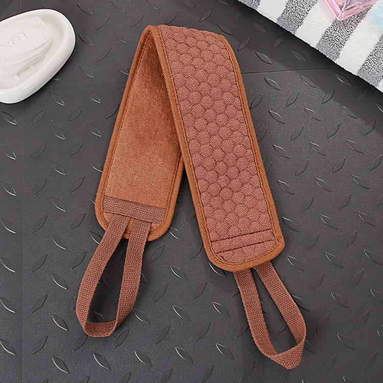 Shower Exfoliating Back Scrubber Bath Belt Towel Ball Glove Deep Mud Clean Korean Body Washcloth Japanese Rear Scrub Pull Strap