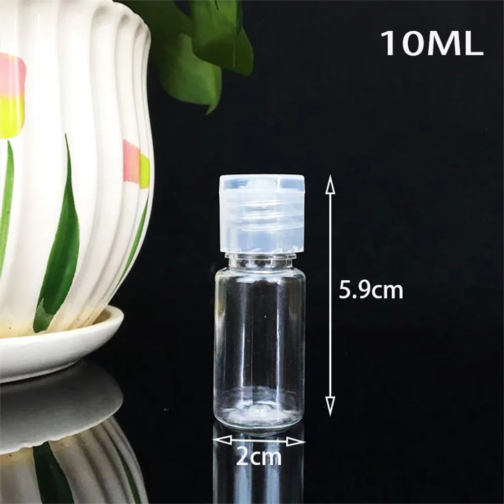 10-100ml Travel Bottles Refillable Transparent Plastic Bottle Empty Shampoo Dispenser Multi-use Travel Container For Cosmetics