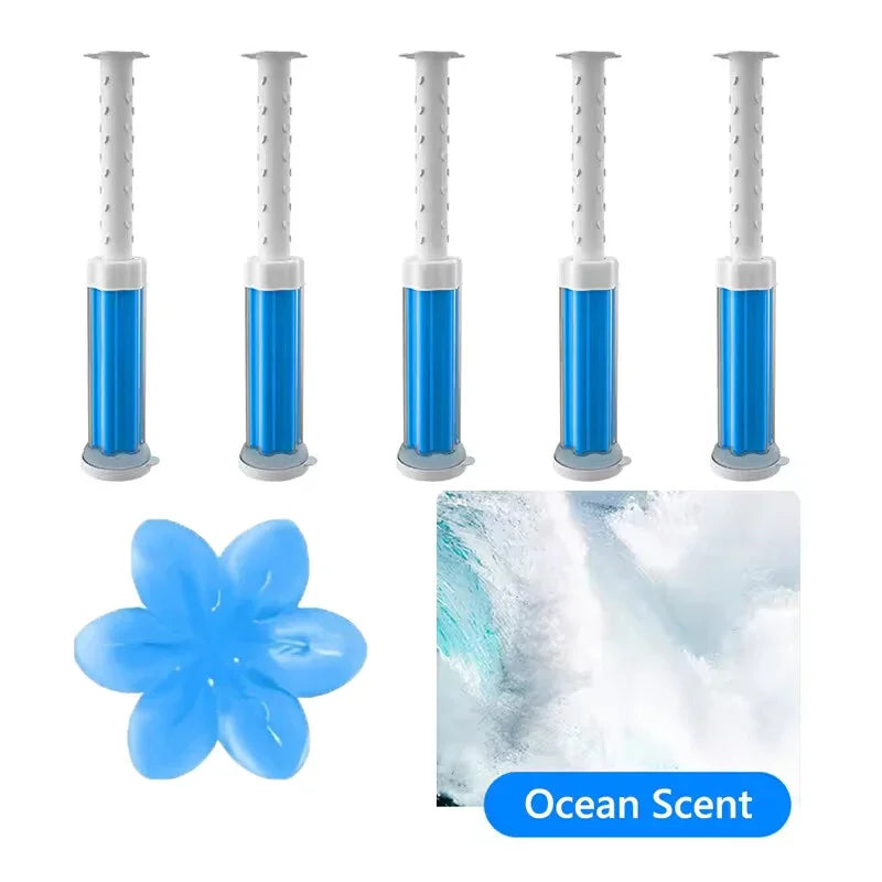 Toilet Gel 1Pc/12 Count Toilet Bowl Gel Stamp 6 Kinds Of Scent Toilet Cleaner Gel Stamp Kit Air Freshener Flower Fragrance