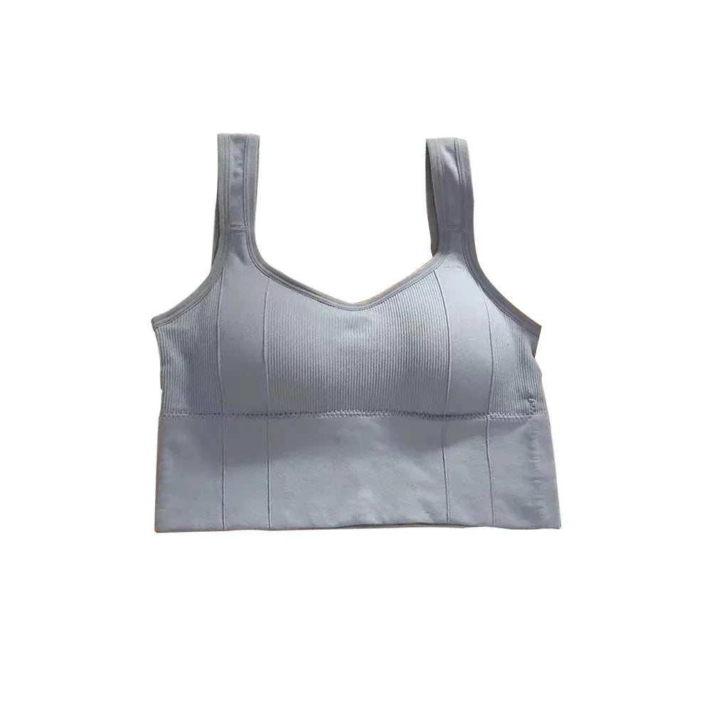 1PCBreathable Sports Bra Anti-Sweat Fitness Top Women Seamless Yoga Bra Shockproof Crop Top Push Up Sport Bra Gym Workout Top
