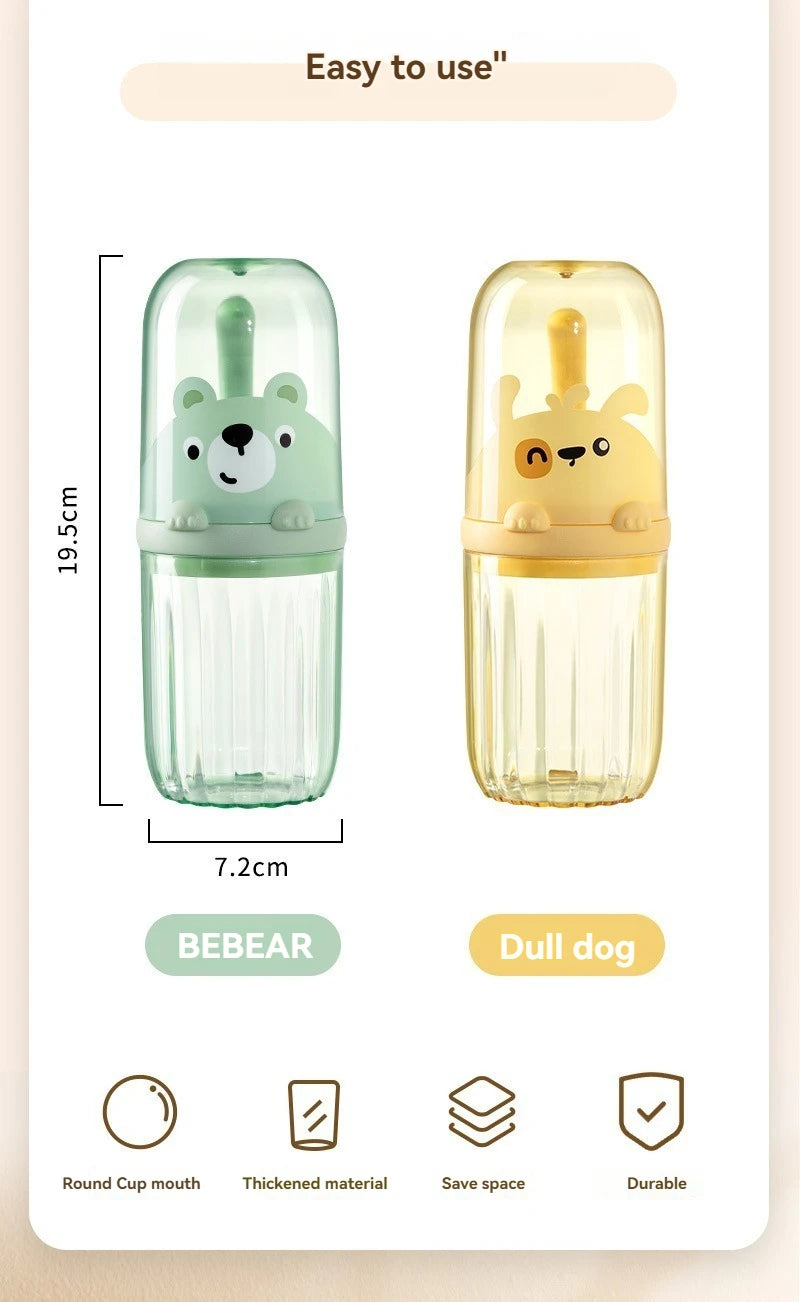 Creative Cartoon Toothbrush Storage Box Children's Set Travel Mouthwash Cup Portable Home Washing and Toothpaste Storage