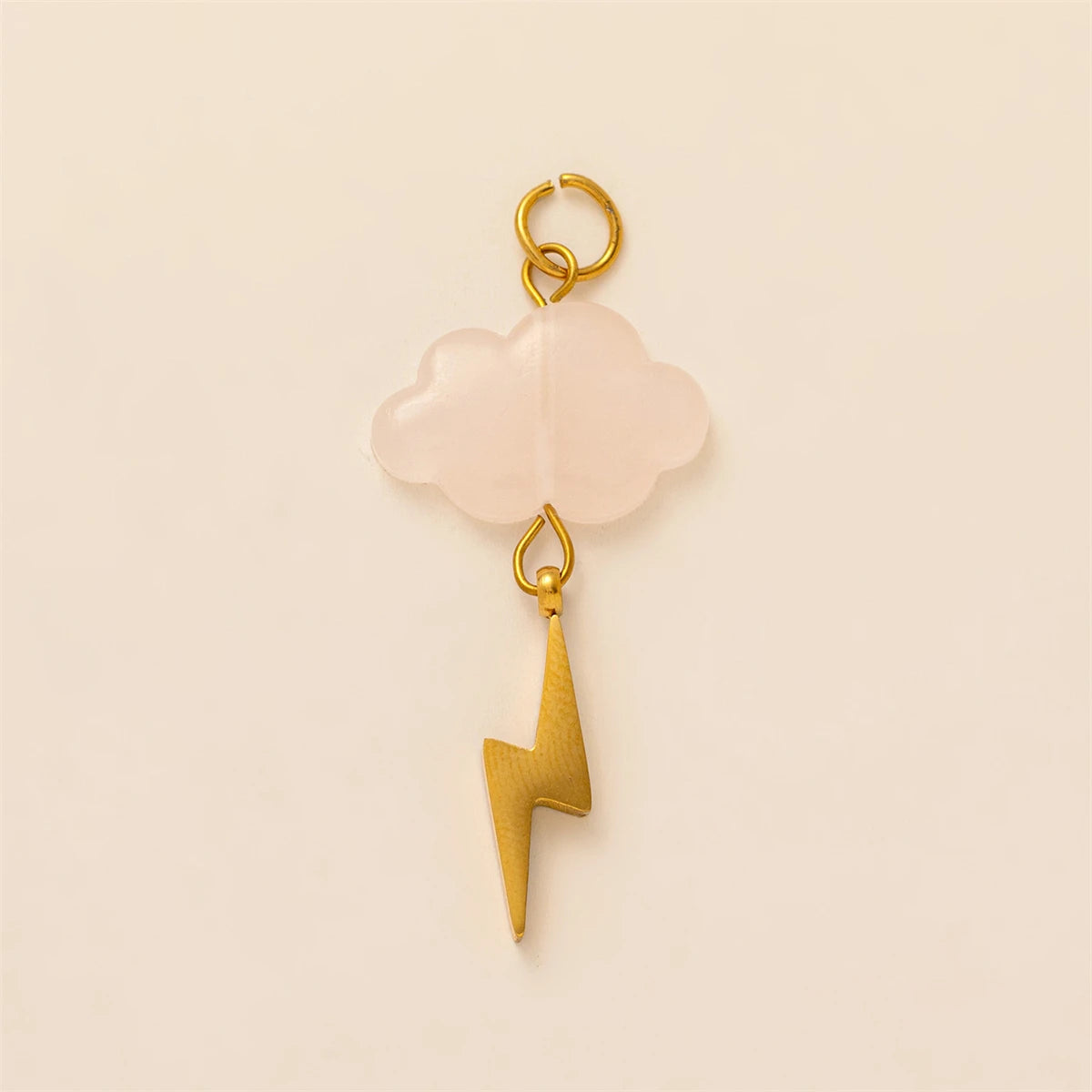 Stainless steel new color cloud pendant accessories DIY gold-plated color preservation