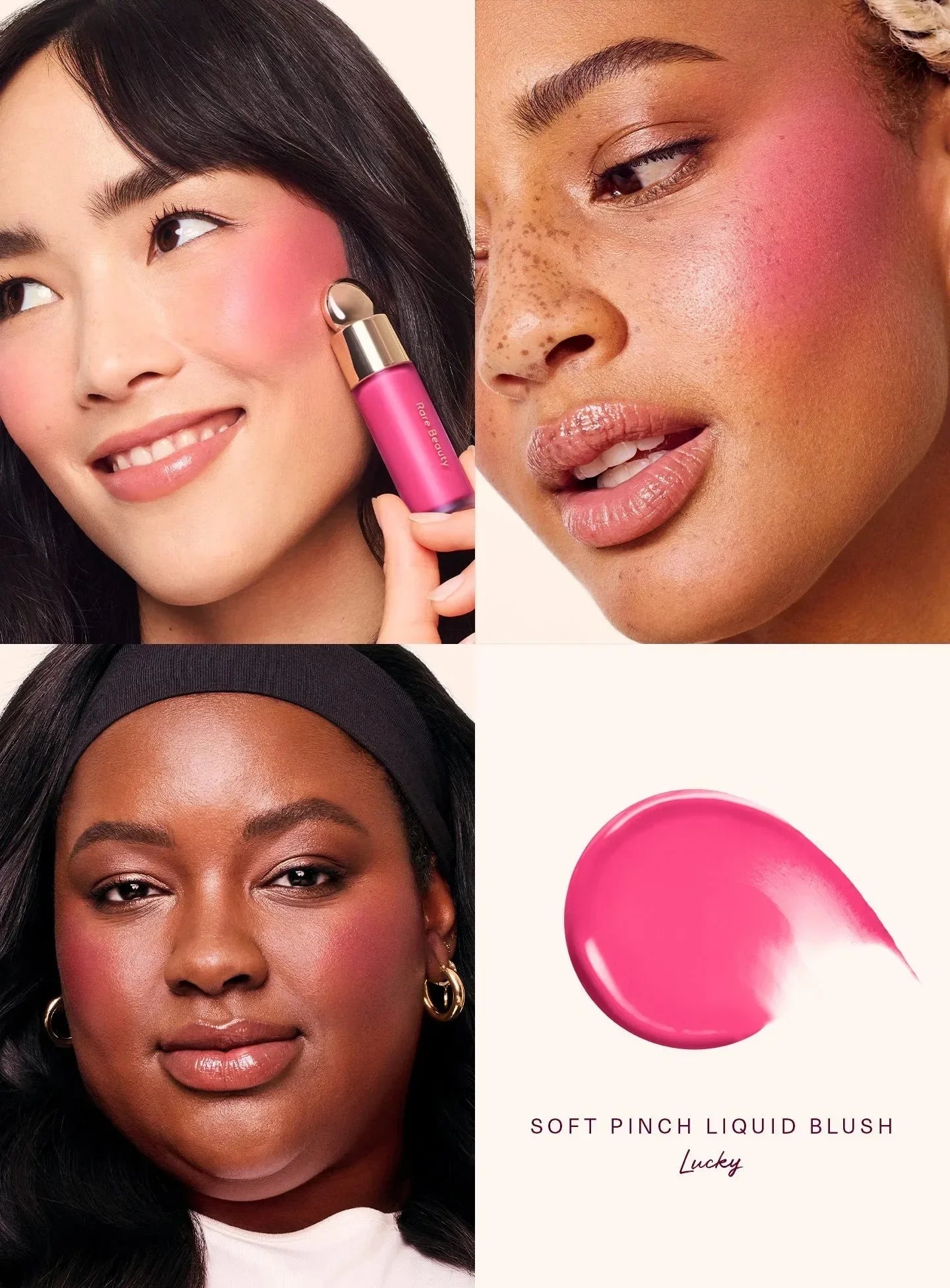 Rare Beauty Liquid Blush Luminous Powder Blush Bouncy Blush Vulnerable Melting Blush Long Lasting Transfer-proof Smudge-proof