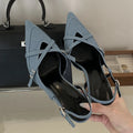 Eilyken Street Style Buckle Strap Women Pumps Pointed Toe Thin High Heels Banquet Slingback Party Shoes Zapatos De Mujer