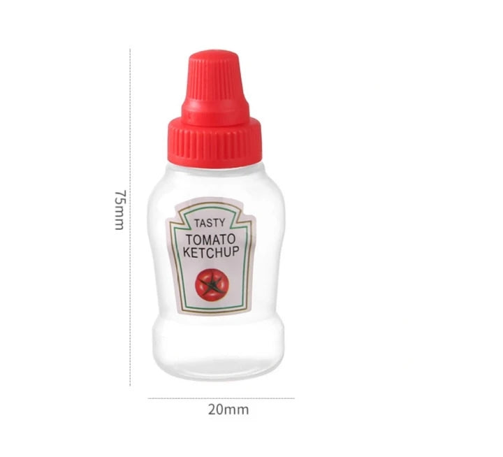 Mini Tomato Ketchup Bottle Portable Small Sauce Container Salad Dressing Pantry S For Bento Box Household Plastic Gravy Boat