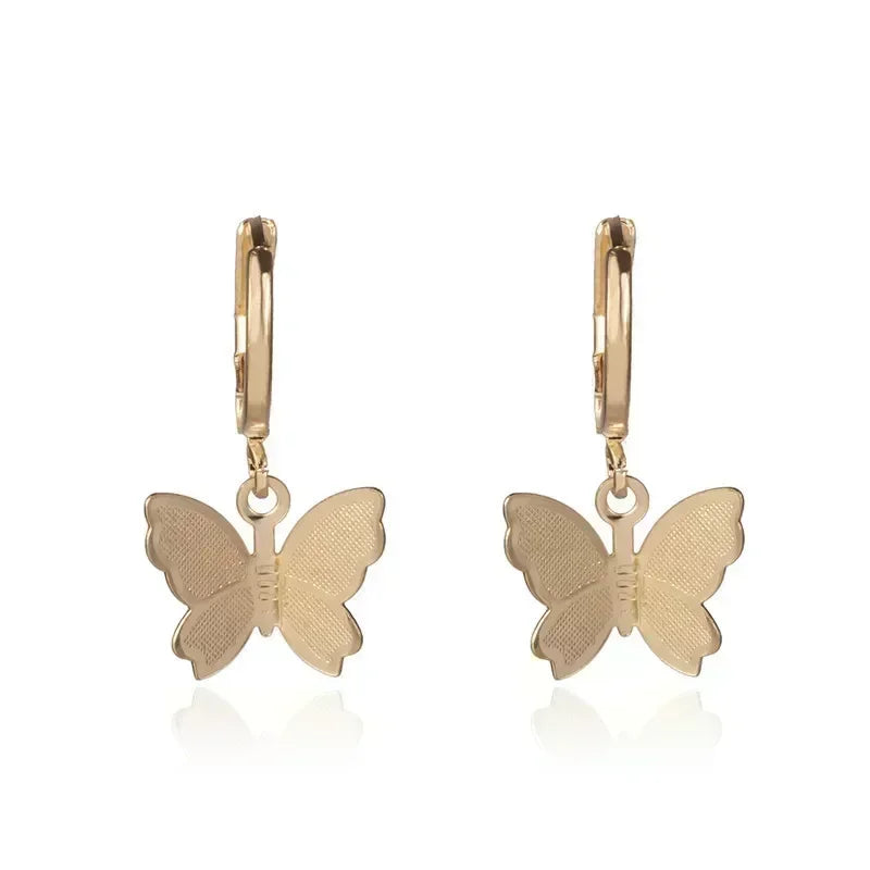 Concave Convex Uneven Ear Accessories Alloy Gift For Women's Gift Gold Colour Earring Ear Stud Heart Earrings Fashion Jewelry
