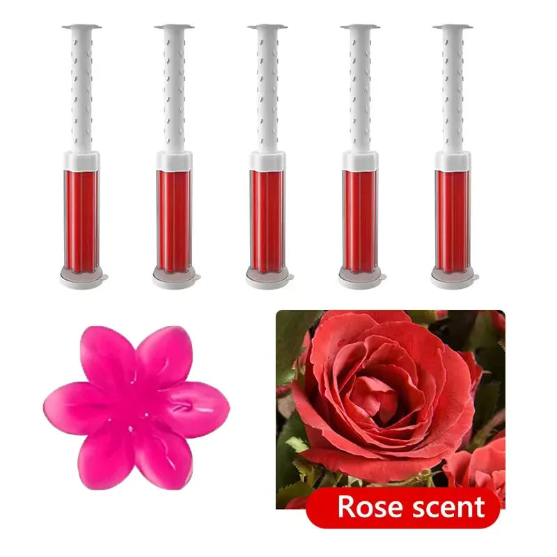 Toilet Gel 1Pc/12 Count Toilet Bowl Gel Stamp 6 Kinds Of Scent Toilet Cleaner Gel Stamp Kit Air Freshener Flower Fragrance
