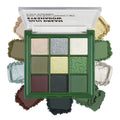 JUJU DREAM Green Brown Phantom Nine Colors Eyeshadow Palette Retro French Sense Green Olive Green Small Smoky