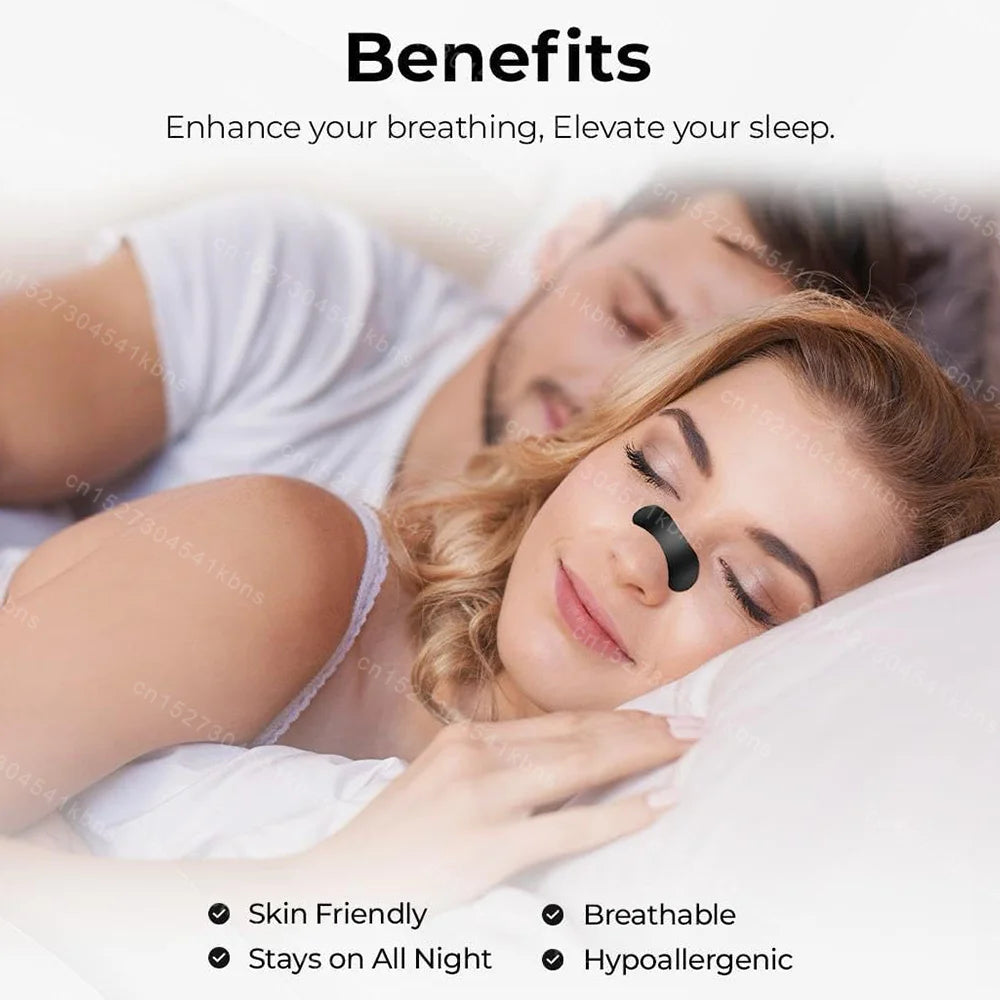 30/300Pcs Sleeping Mouth Tape Right Way Stop Snoring Anti Snore Mouth Nose Strip Allergenic Breathing Strip Reduce Mouth Dryness
