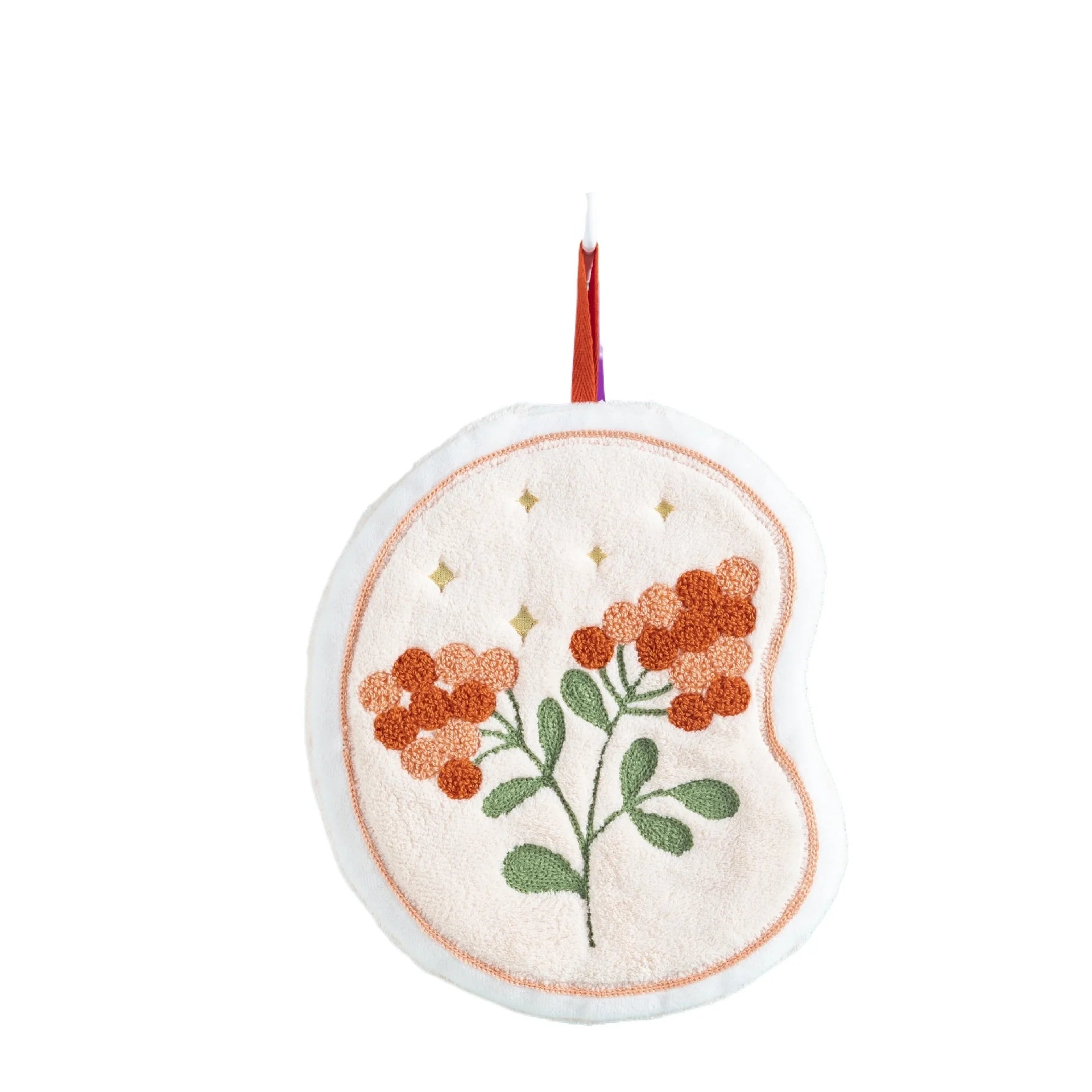 1PC The Flower Shape Is Not Smelly or Moldy The Hand Towel Can Be Hung The Thickened Absorbent Coral Velvet Small Square Towel