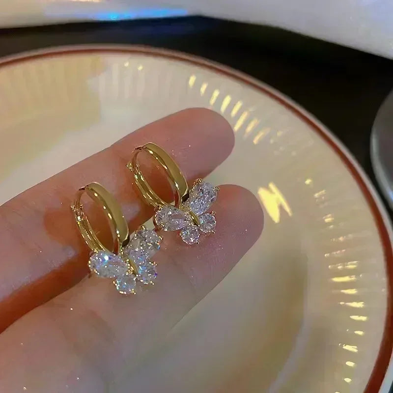 Concave Convex Uneven Ear Accessories Alloy Gift For Women's Gift Gold Colour Earring Ear Stud Heart Earrings Fashion Jewelry