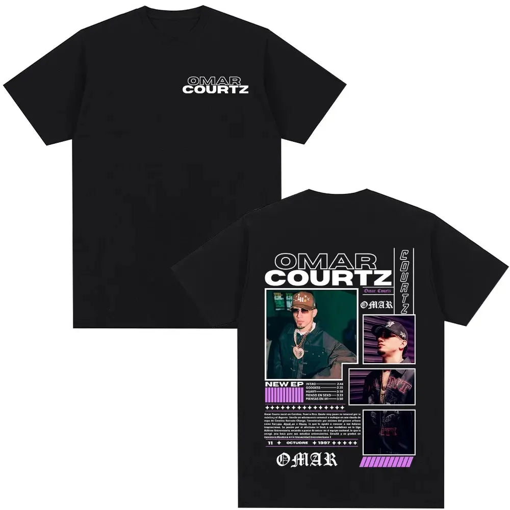 Omar Courtz Primera Musa Album Tour Merch T Shirt Men Women Clothing Hip Hop Fashion T-shirt Casual Cotton Short Sleeve T-shirts