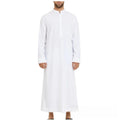2026 Arab Middle East Men's Robe Loose Stand-up Collar New Round Neck Robe