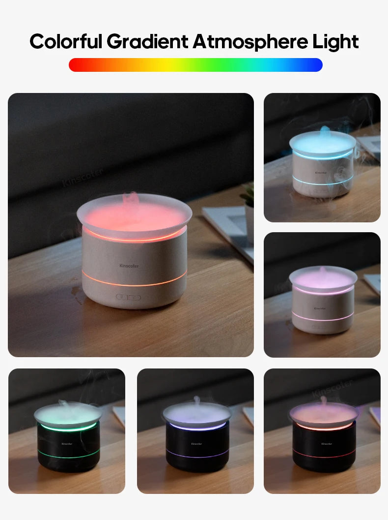Ultra Quiet Mist Spray Surge Aromatherapy Diffuser with Colorful Lighting Essential Oil Humidifier Sprayer for Home Room Office