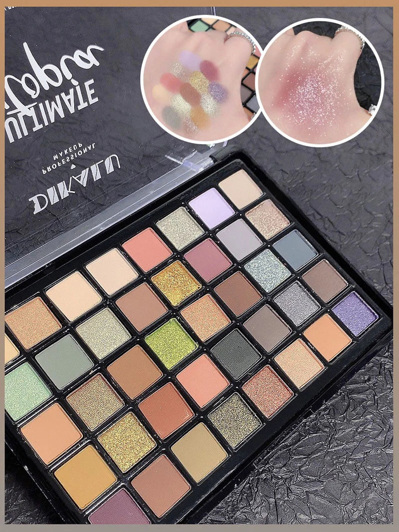 Shimmer Eyeshadow Palette 40 Colors Eye Shadows Matte Glitter Pigment Eye Shadows Wterproof Korean Eye Makeup Palette Cosmetics