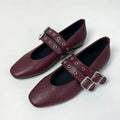 Female Buckle Strap Footwear Ballet Flats Fashion Women Dance Shoes Spring Round Toe Ladies Flats With Lolita Shoes