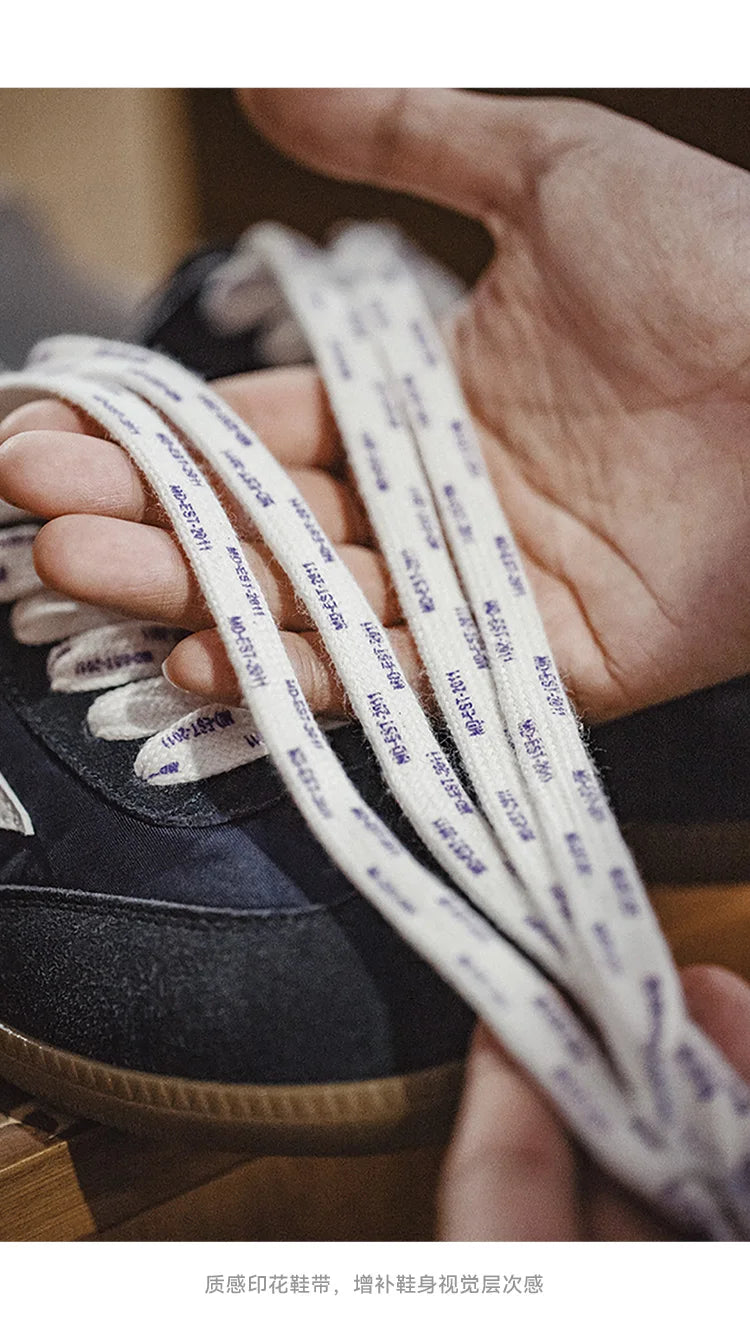 Maden Retro 70S Patchwork Upper Casual Shoes for Men Rubber Sole Lightweight Non-slip Sports Casual Sneakers Comfortable Shoes