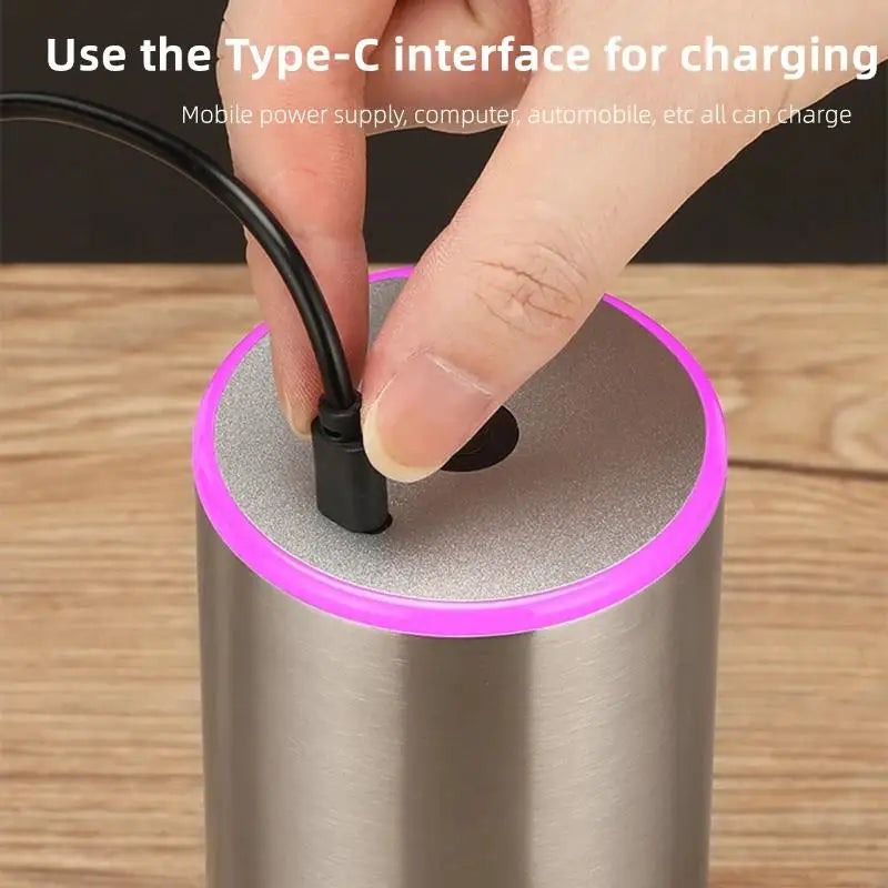 Electric Coffee Grinder Automatic Coffee Bean Grinder CNC 420 Stainless Steel burr TYPE-C USB Charge for Drip Coffee Kitchen